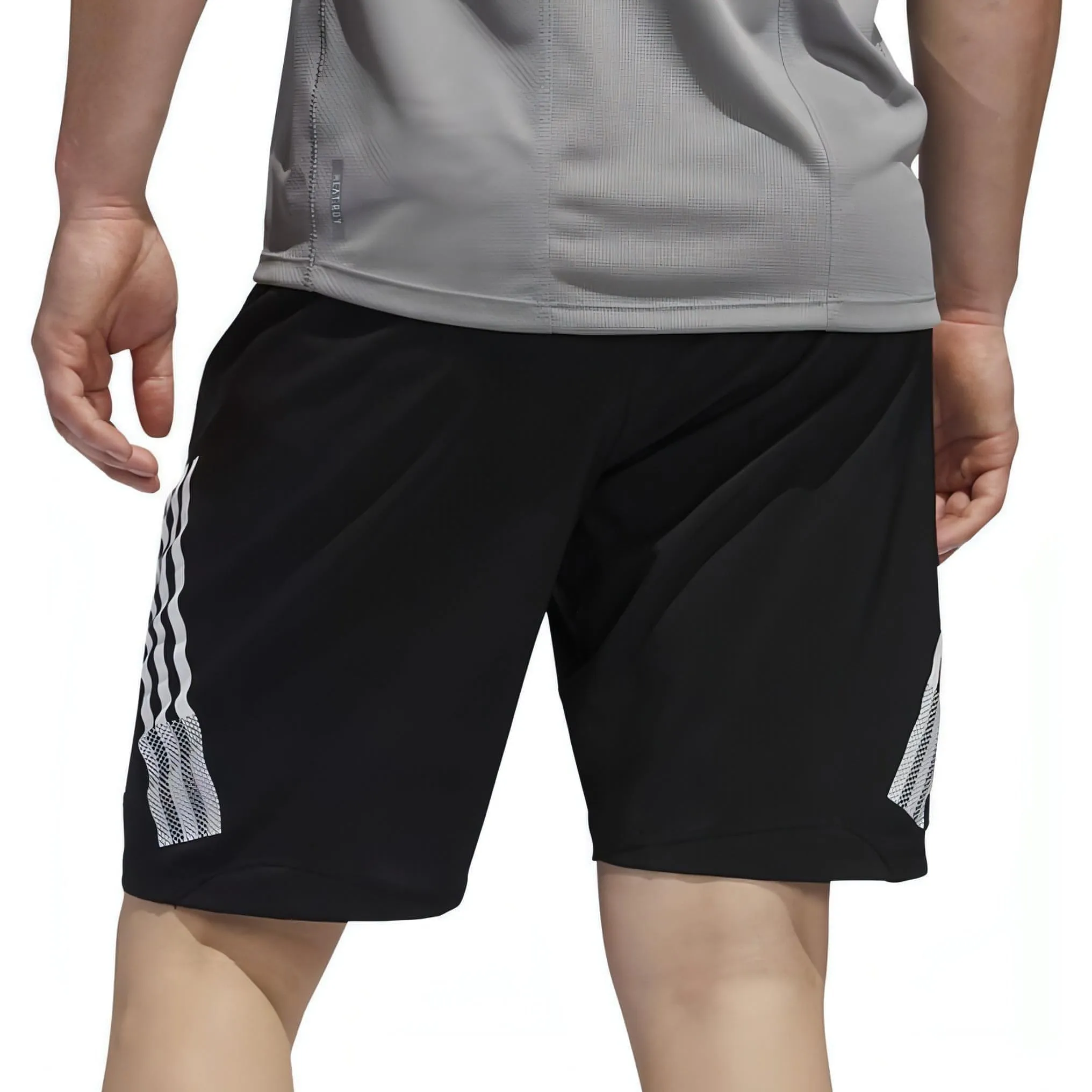adidas 4KRFT 3 Stripe 9 Inch Mens Training Shorts - Black