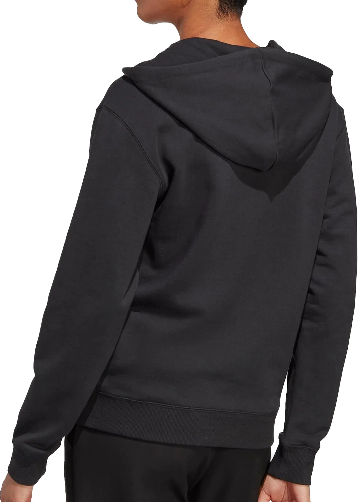 adidas Essentials Linear French Terry Womens Full Zip Hoody - Black