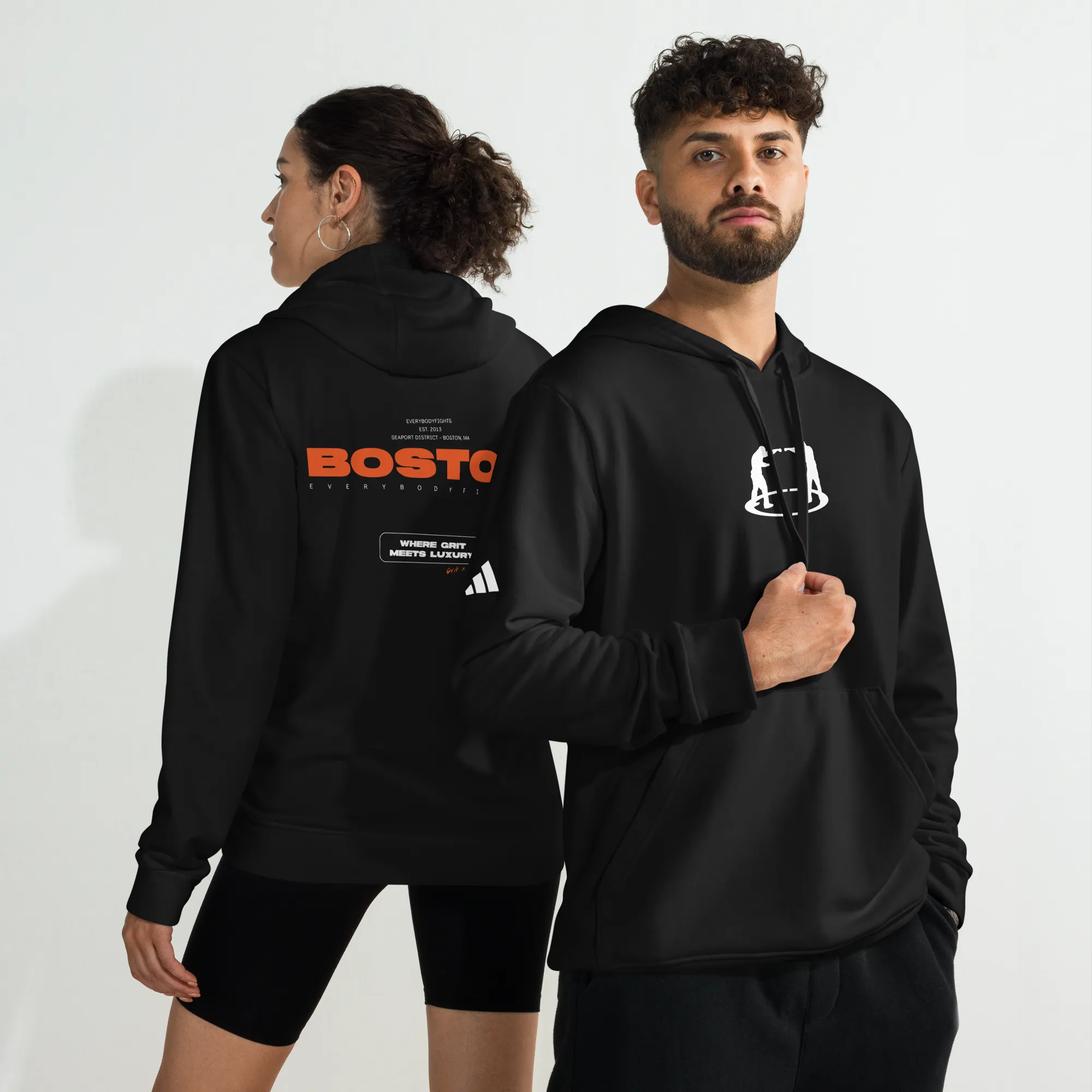 adidas fleece hoodie Boston EBF Grit x Luxury