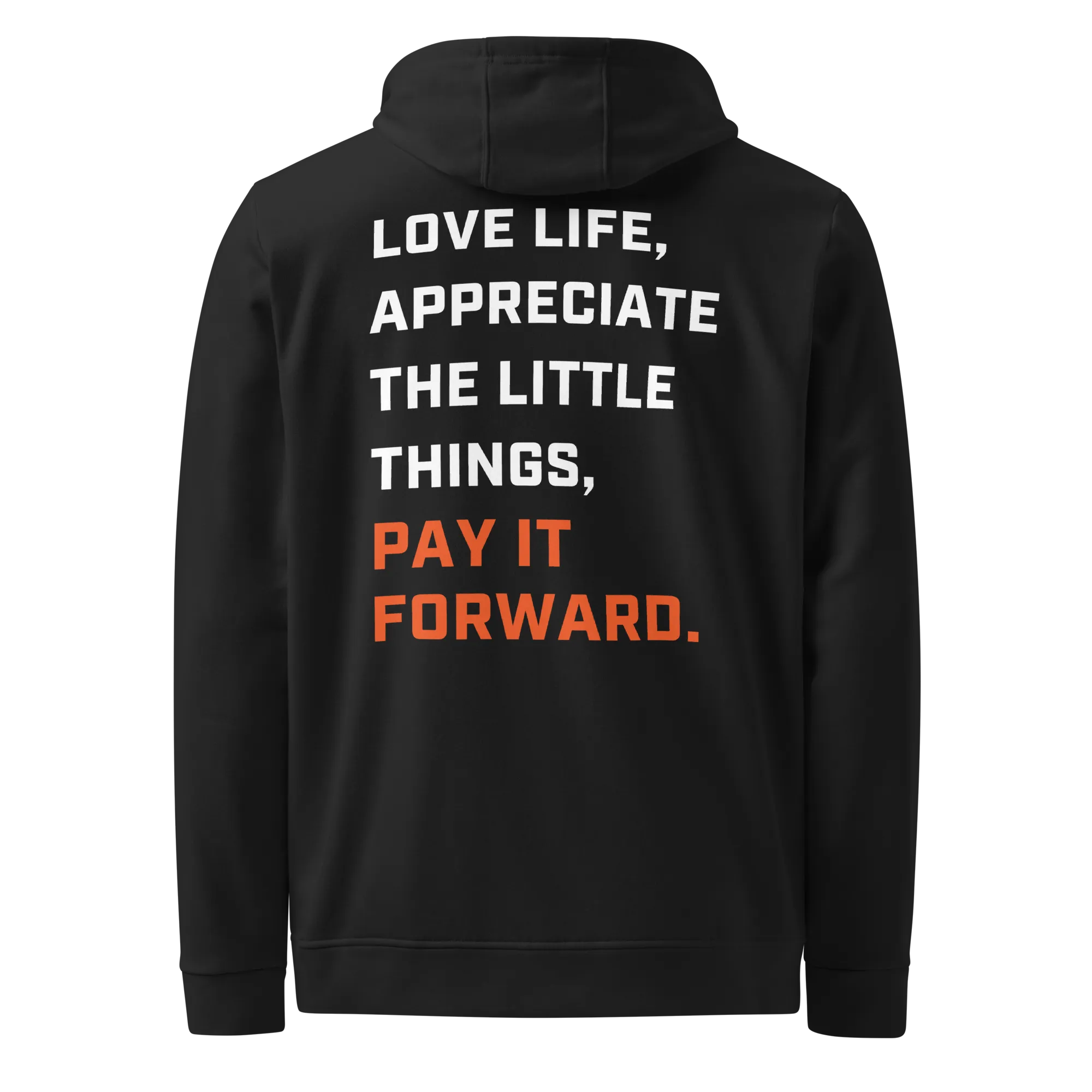 adidas fleece hoodie motto back
