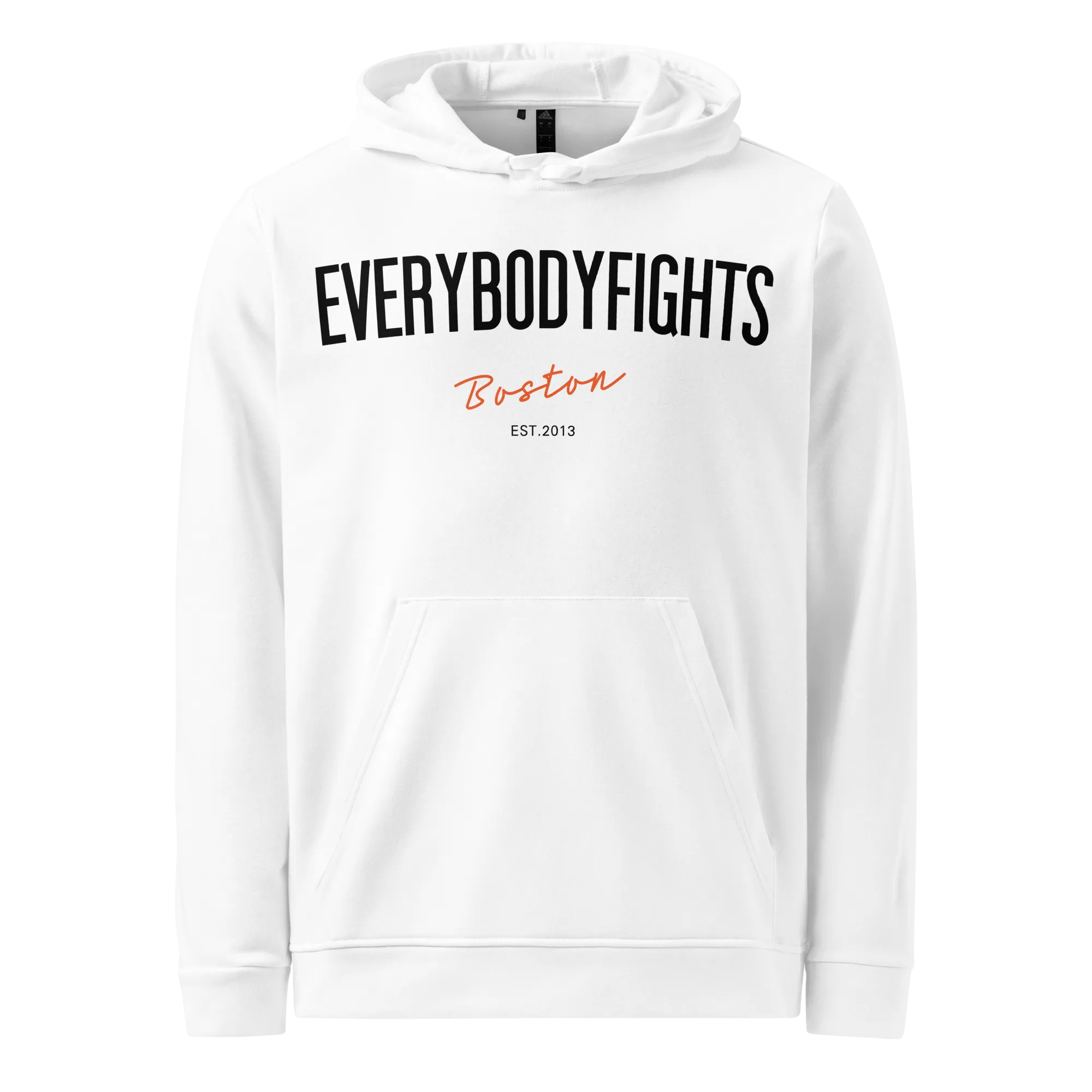 adidas fleece hoodie motto back