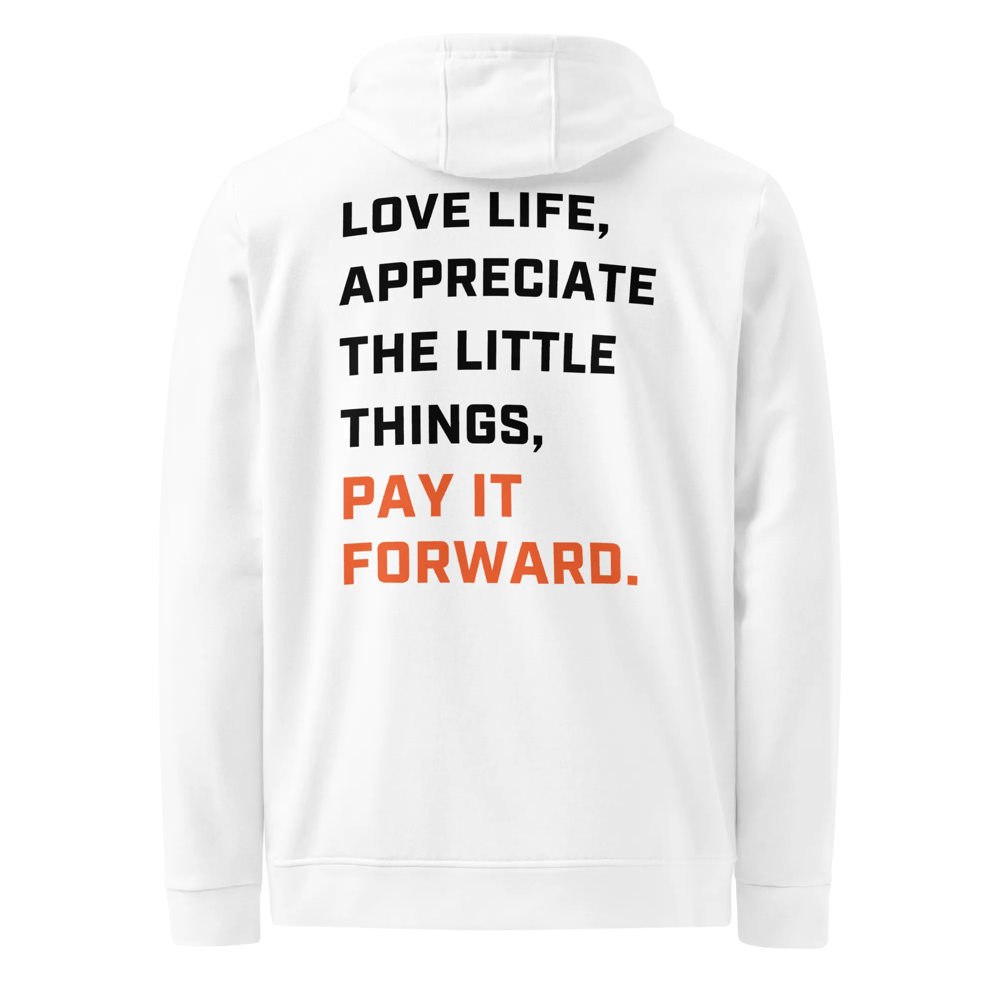 adidas fleece hoodie motto back