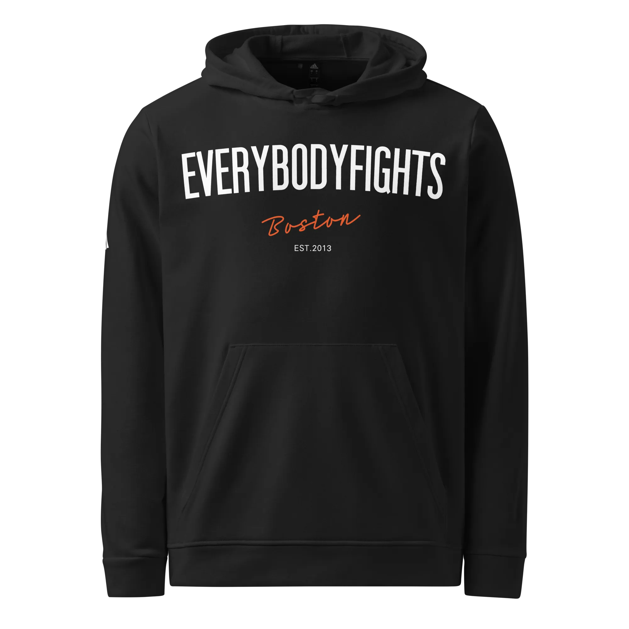 adidas fleece hoodie motto back