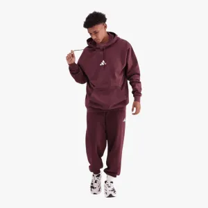 Adidas Mens Feelcozy Fl Hoodie Maroon