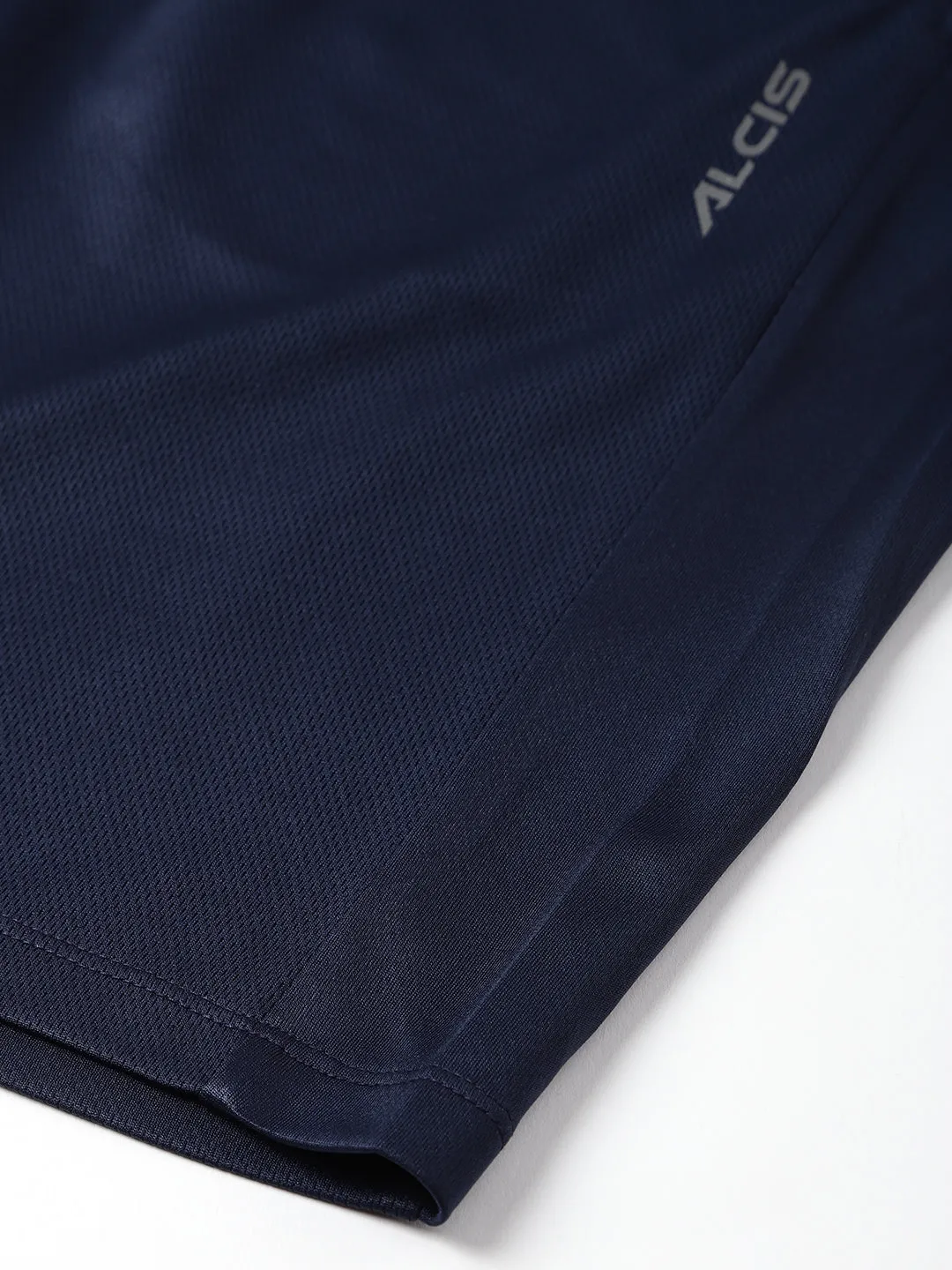 Alcis Men Navy Anti-Static Slim-Fit Training Shorts