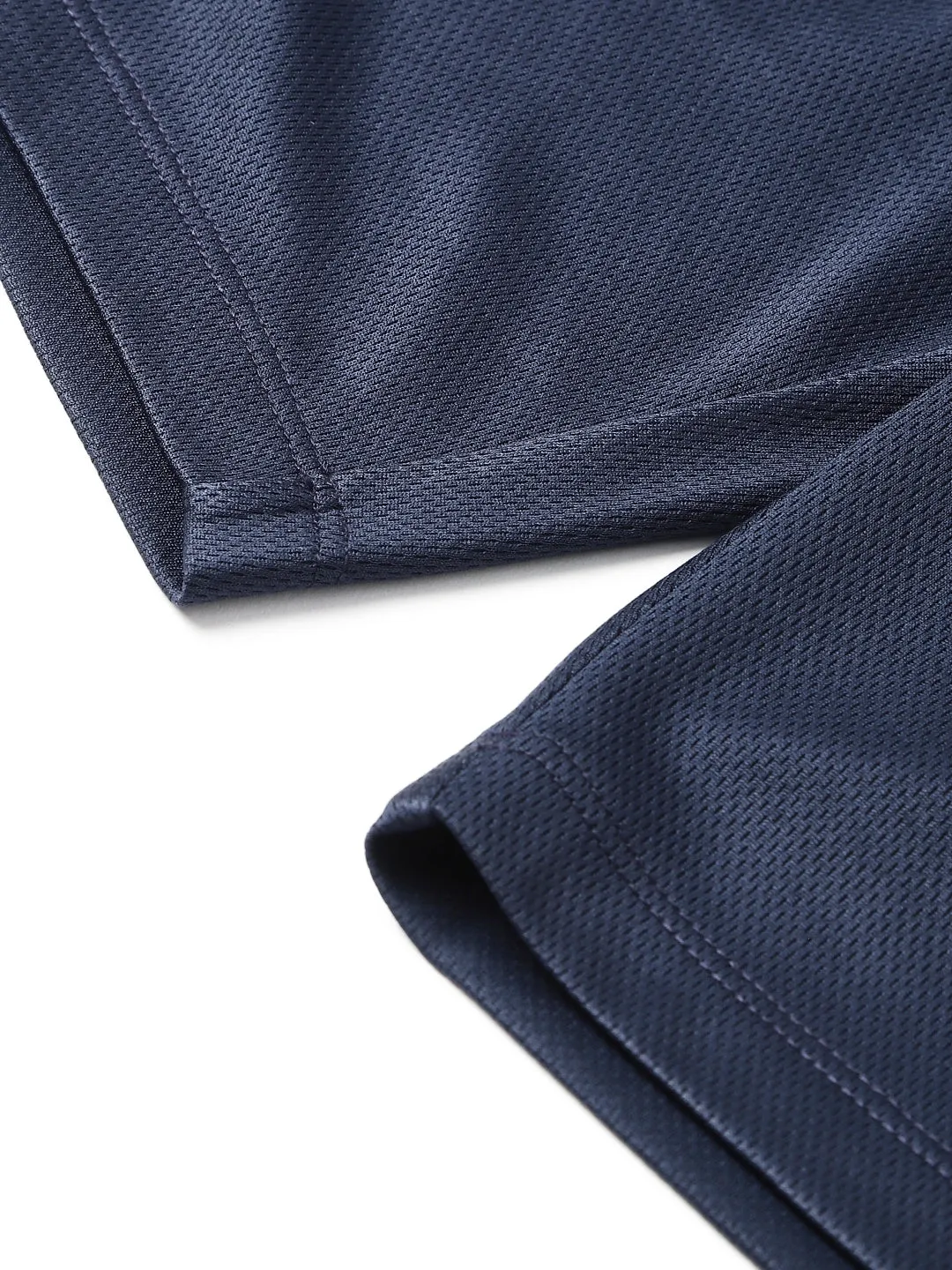 Alcis Men Navy Anti-Static Slim-Fit Training Shorts