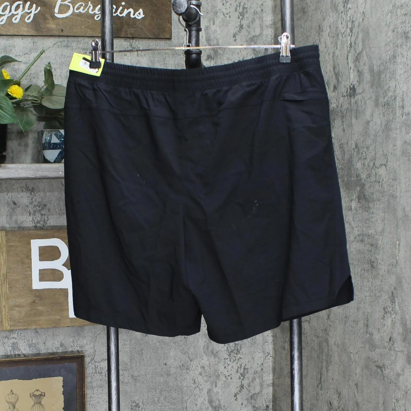 All In Motion Men's Lined Run Shorts 9" 5WP4X Black XL