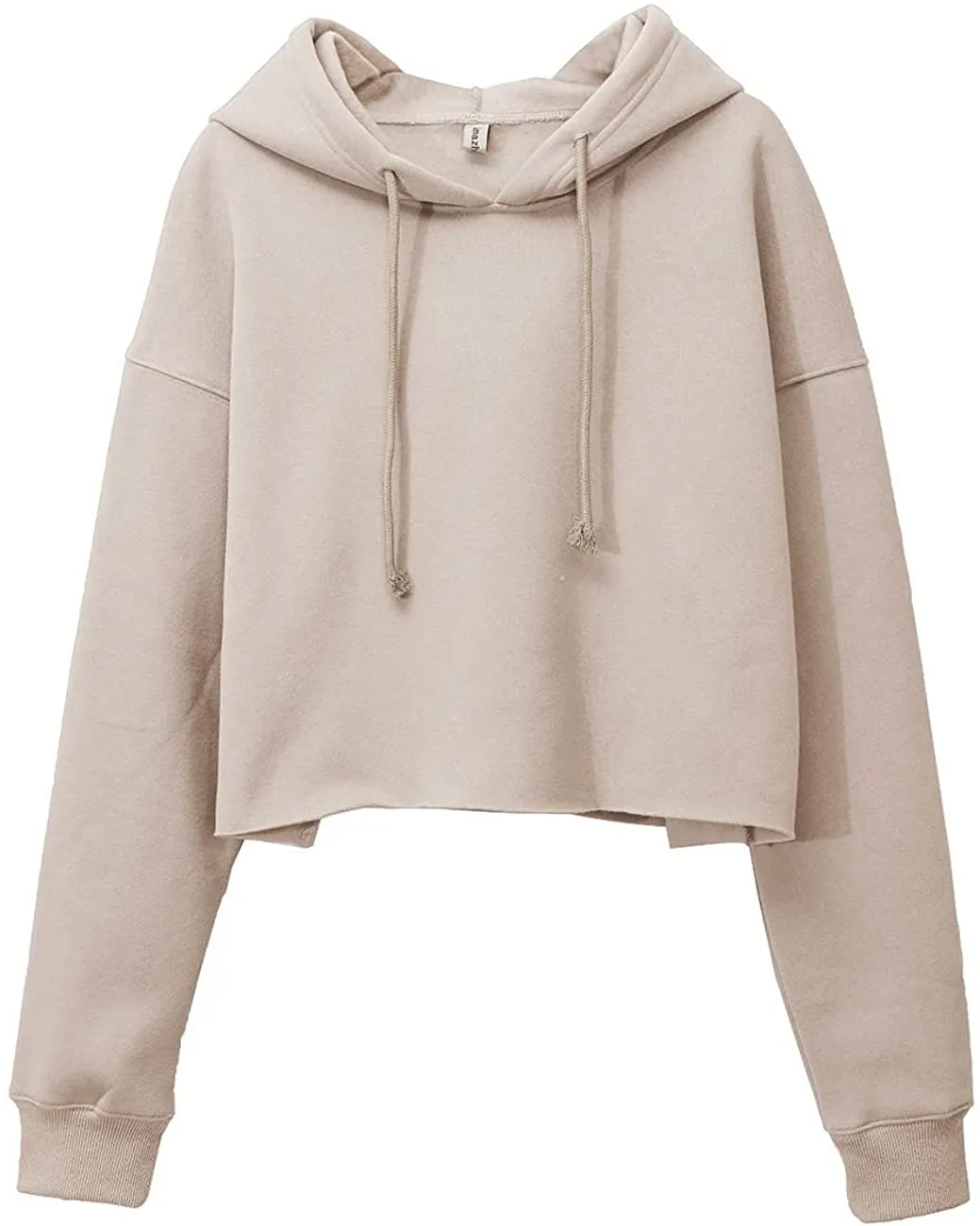 Amazhiyu Women's Fleece Cropped Hoodies Sweatshirt with Hooded