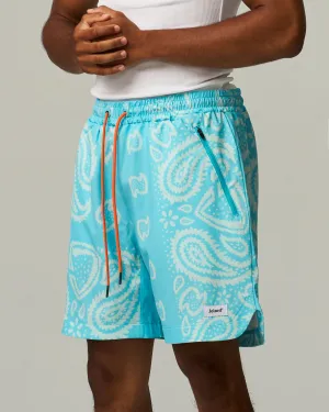 Amoeba Side Slit Stretch Shorts