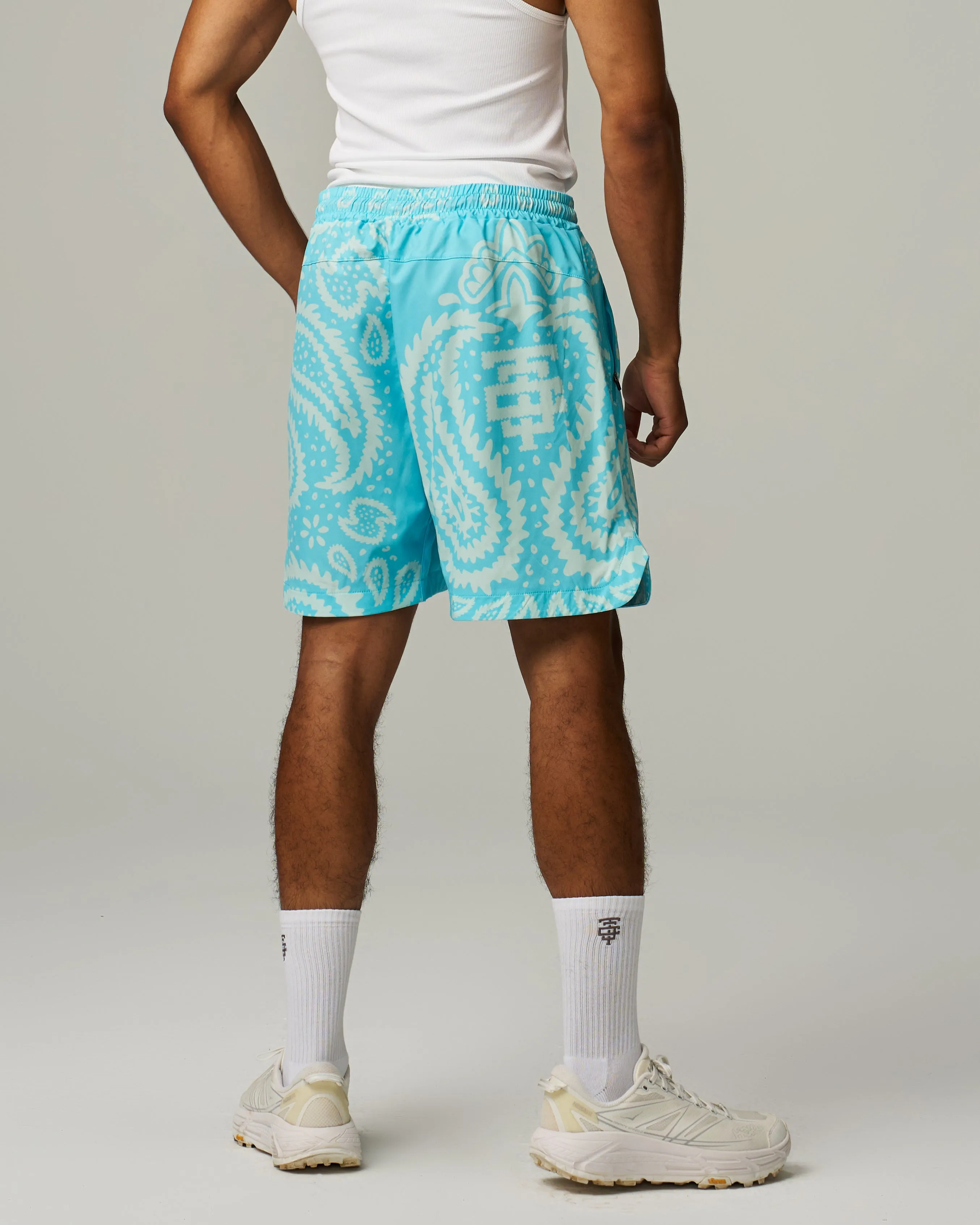 Amoeba Side Slit Stretch Shorts