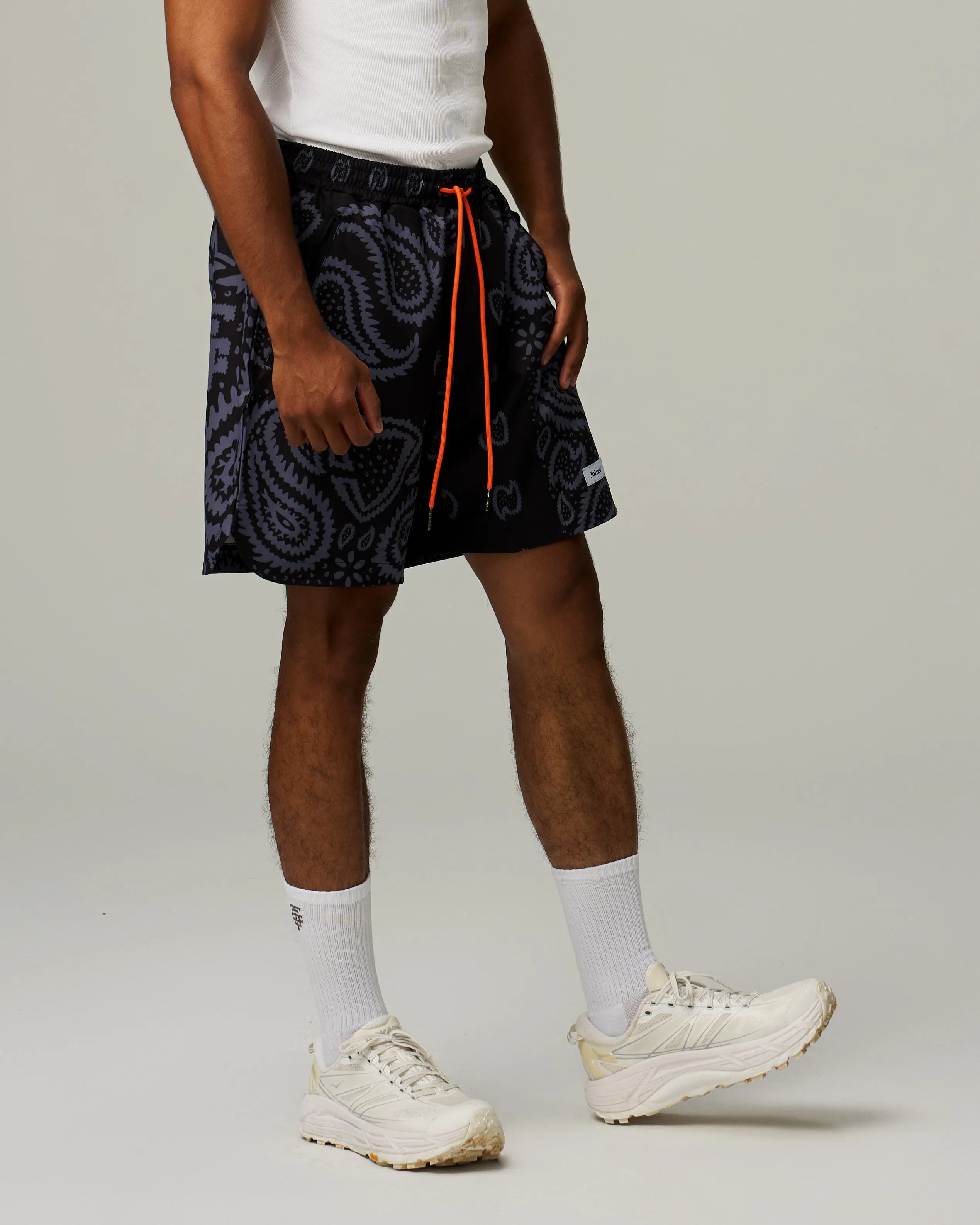 Amoeba Side Slit Stretch Shorts