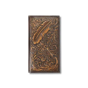 Ariat Rodeo Feather Embossed Wallet & Checkbook Cover
