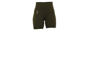 Army Green Essentials Mid Shorts with Thigh Pockets