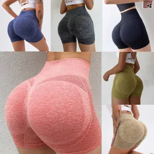 Attractive Hip High Waist Stretch Yoga Shorts