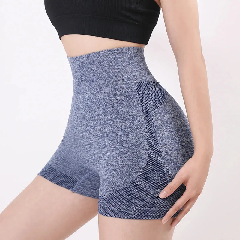 Attractive Hip High Waist Stretch Yoga Shorts