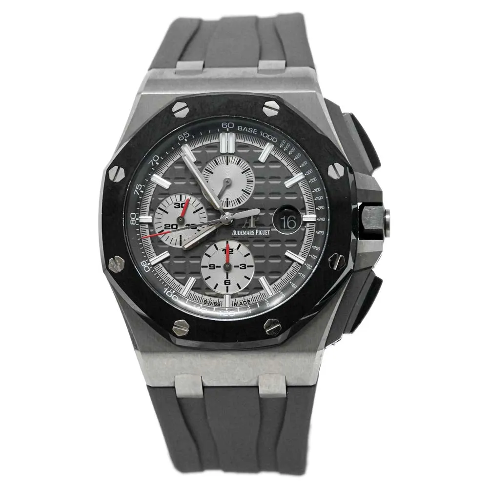 Audemars Piguet Men's Royal Oak Offshore Titanium 44mm Slate Grey Chronograph Dial Watch Reference #: 26400IO.OO.A004CA.01