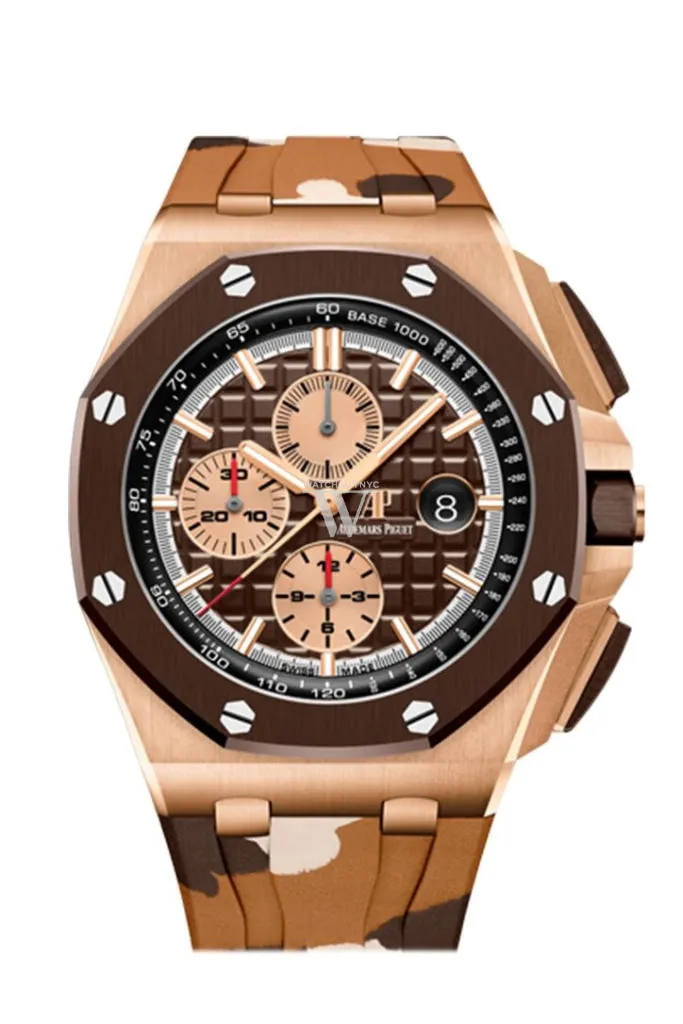 Audemars Piguet Royal Oak Offshore 44 Chronograph Automatic Brown Dial Men's Watch 26401RO.OO.A087CA.01