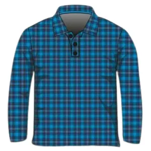 Australian | Flanny Design Blue Fishing Shirt ★Pre-Order★