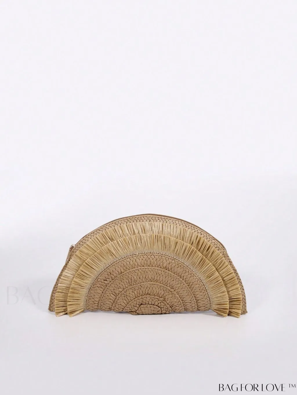BagForLove - Chic Color Block Straw Bag with Fringe Trim - Perfect for Vacation