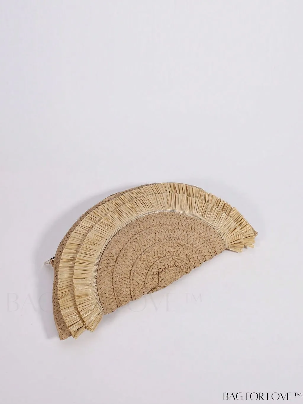 BagForLove - Chic Color Block Straw Bag with Fringe Trim - Perfect for Vacation