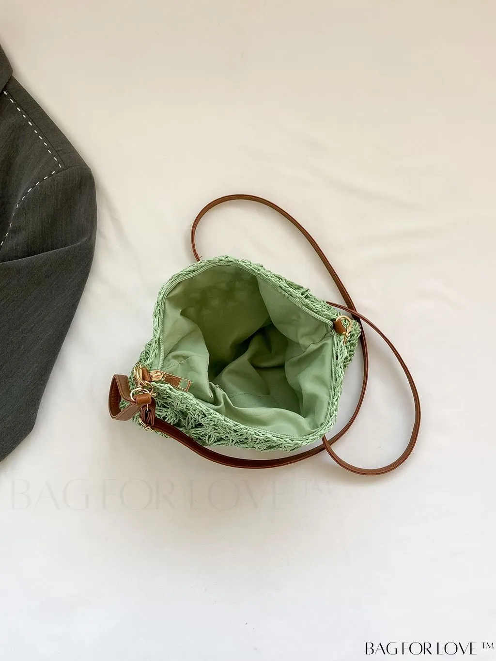 BagForLove - Chic Hollow Out Woven Straw Shoulder Bag - Perfect for Vacation Style