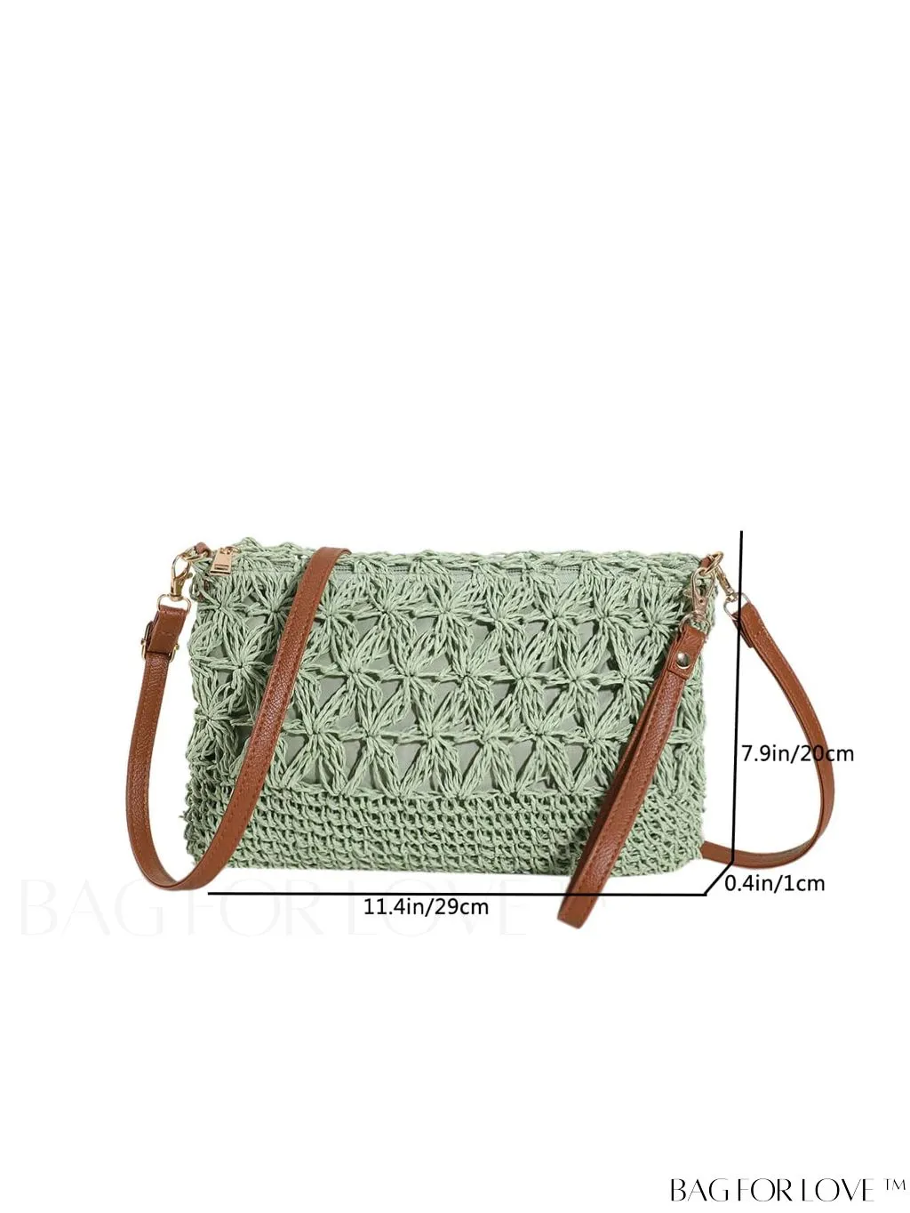 BagForLove - Chic Hollow Out Woven Straw Shoulder Bag - Perfect for Vacation Style