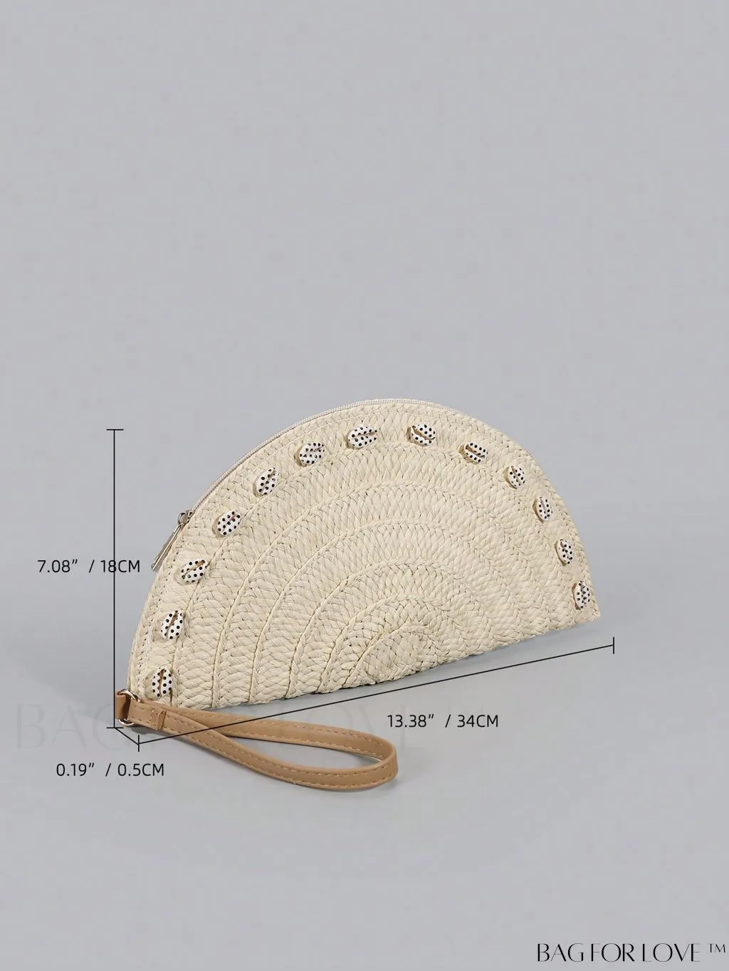 BagForLove - Chic Wristlet Bag with Shell Decoration for Stylish Vacation