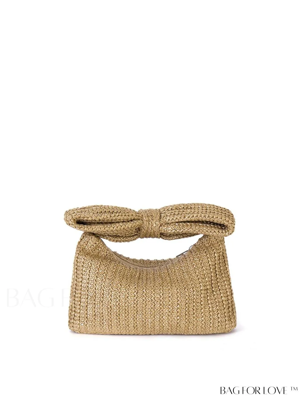 BagForLove - Small Flap Straw Bag - Stylish Bow Decor Ideal for Vacation