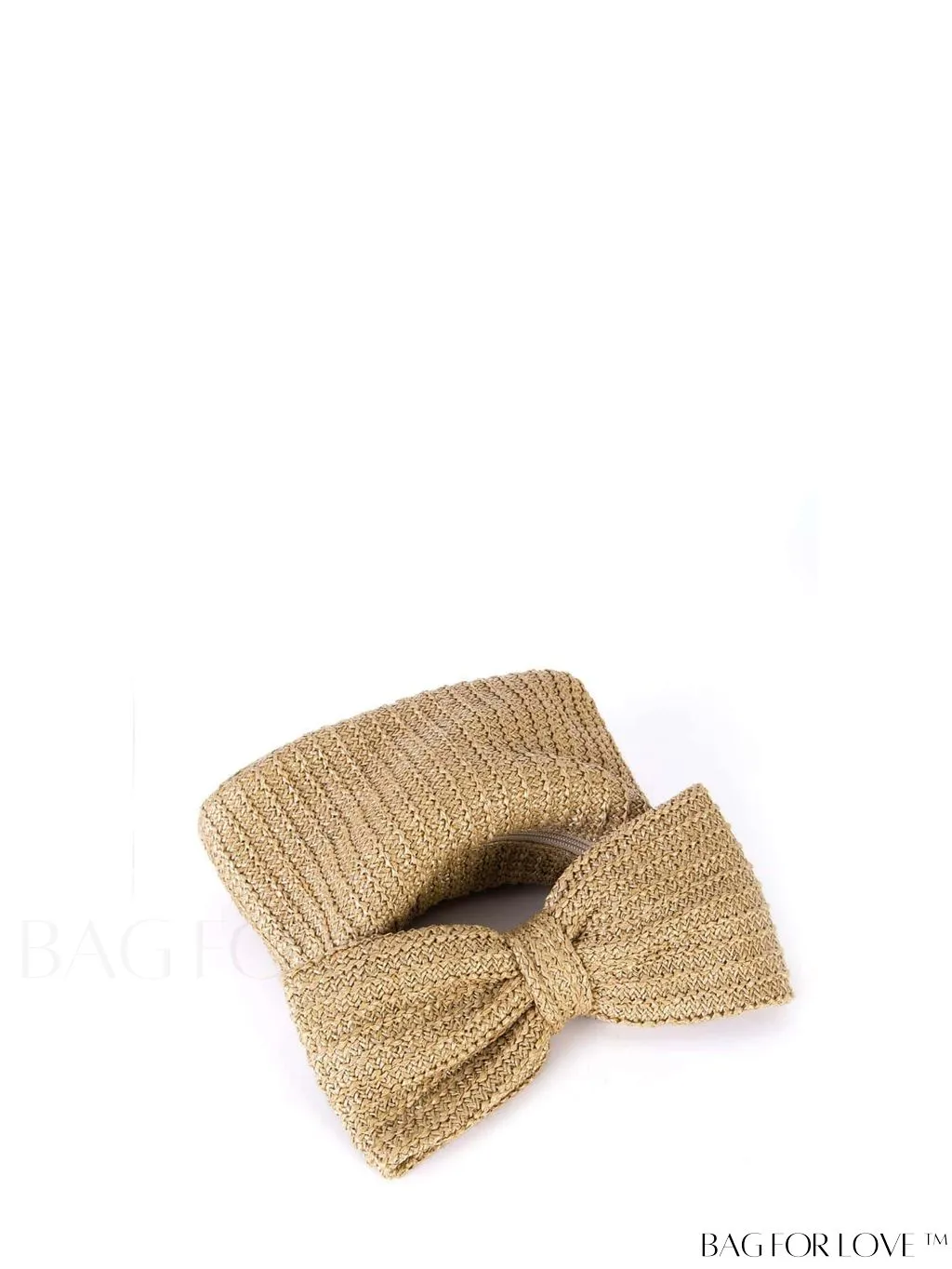 BagForLove - Small Flap Straw Bag - Stylish Bow Decor Ideal for Vacation