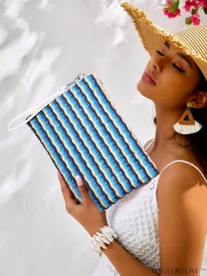 BagForLove - Striped Colorblock Straw Bag: Chic and Stylish!