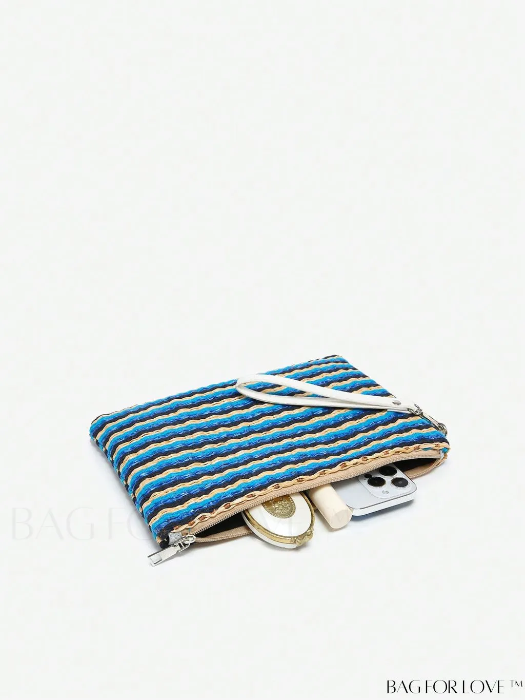 BagForLove - Striped Colorblock Straw Bag: Chic and Stylish!