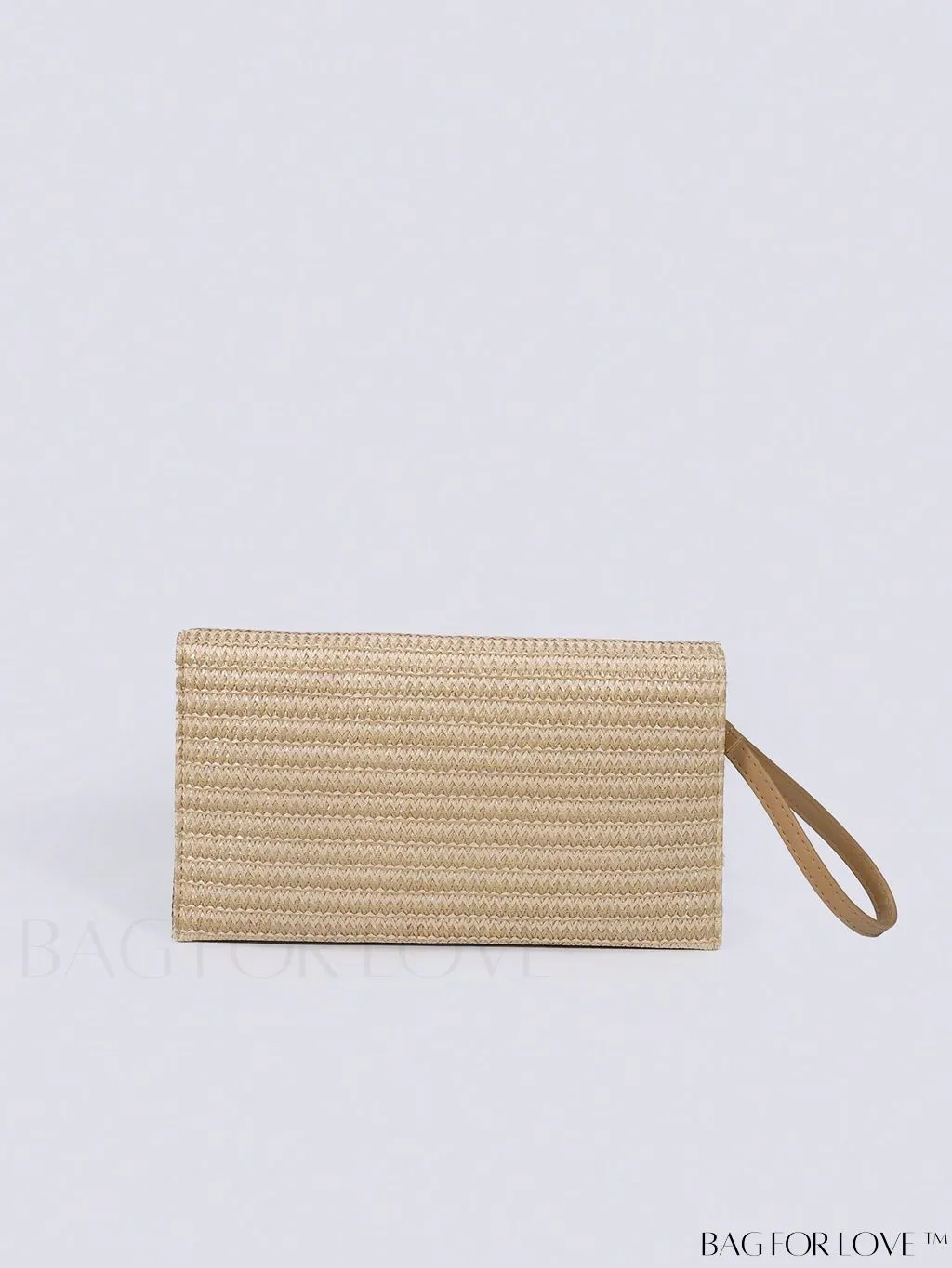 BagForLove - Stylish Stitched Straw Bag with Sequin and Fringe Decor