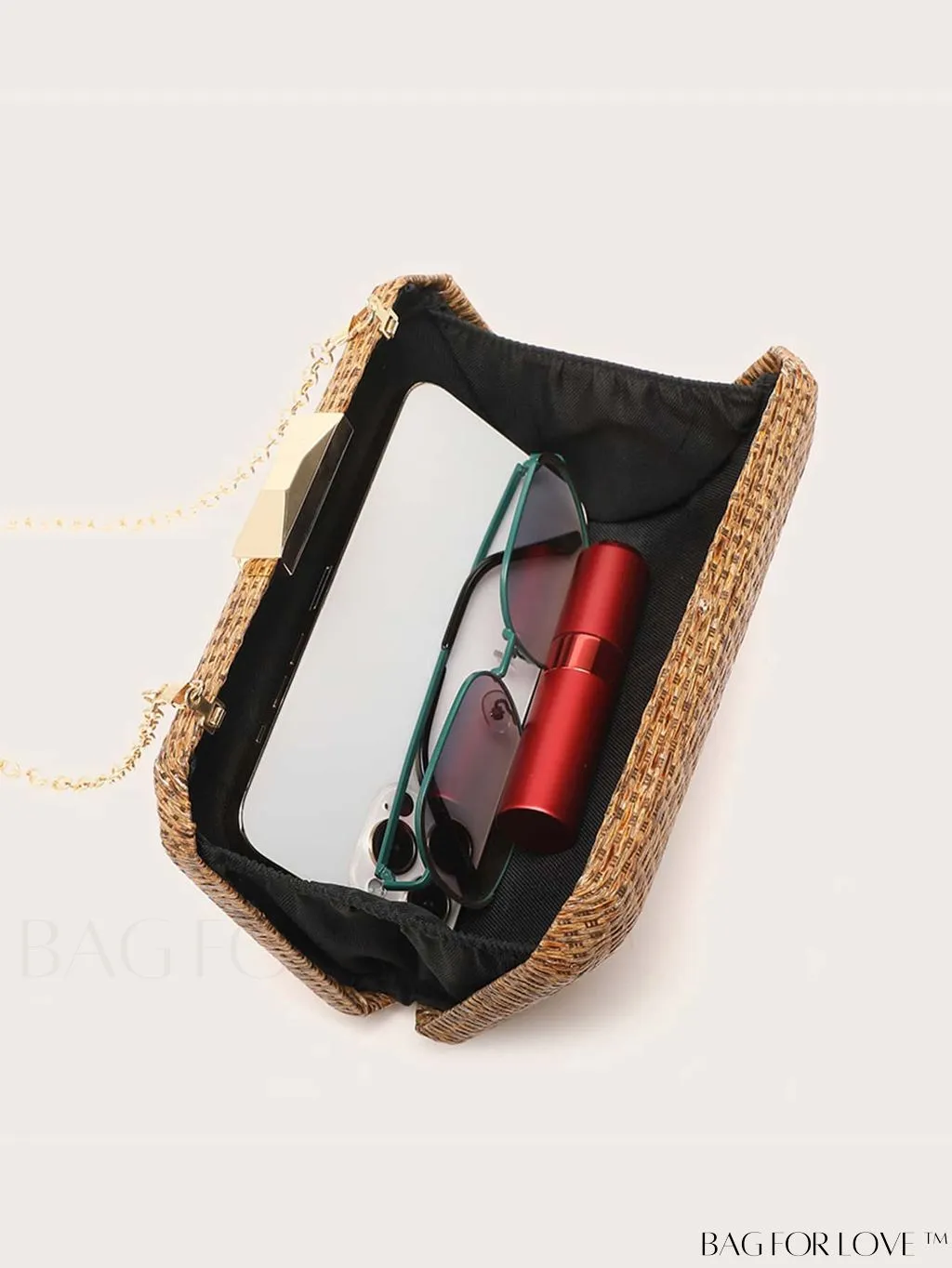 BagForLove - Woven Crossbody Box Bag: Conveniently Versatile for Handheld or Crossbody Style