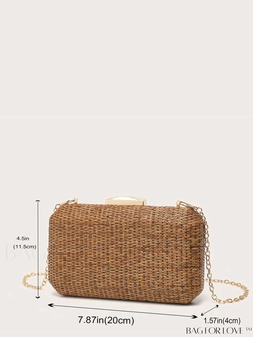 BagForLove - Woven Crossbody Box Bag: Conveniently Versatile for Handheld or Crossbody Style