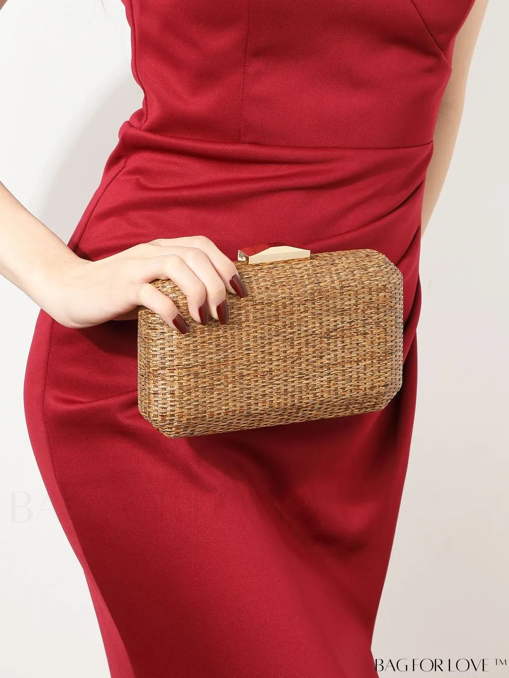 BagForLove - Woven Crossbody Box Bag: Conveniently Versatile for Handheld or Crossbody Style