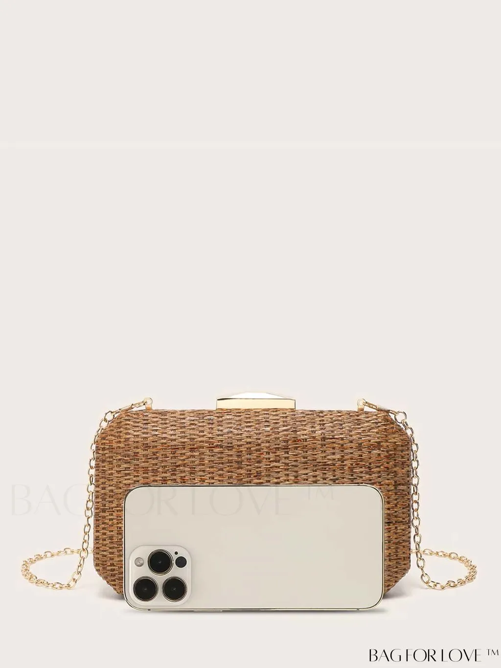 BagForLove - Woven Crossbody Box Bag: Conveniently Versatile for Handheld or Crossbody Style