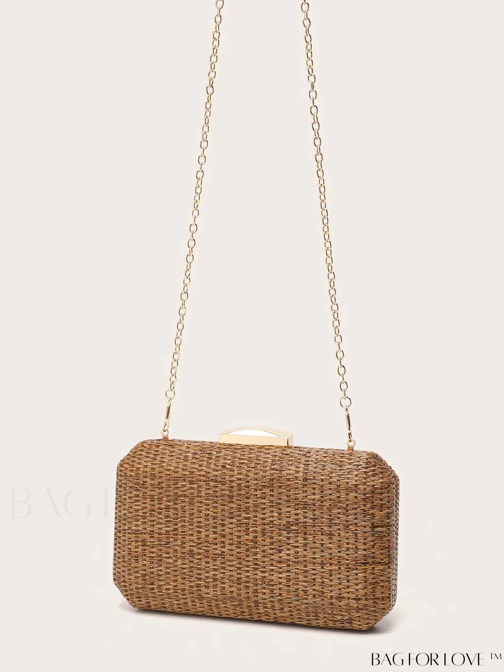 BagForLove - Woven Crossbody Box Bag: Conveniently Versatile for Handheld or Crossbody Style