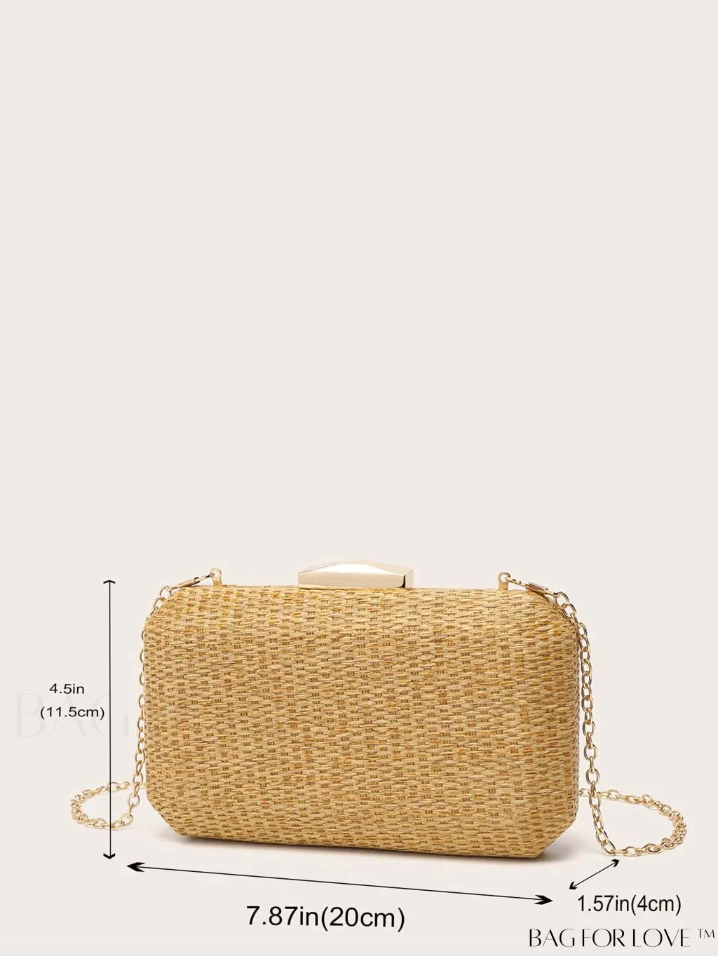 BagForLove - Woven Crossbody Box Bag: Conveniently Versatile for Handheld or Crossbody Style