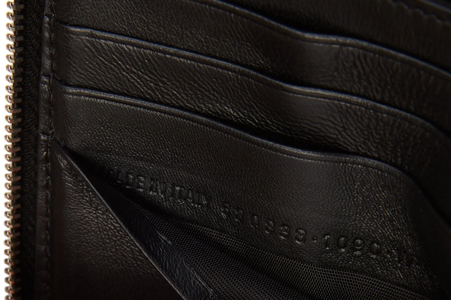 Balenciaga Black Croc Embosses Leather Ville Square Wallet