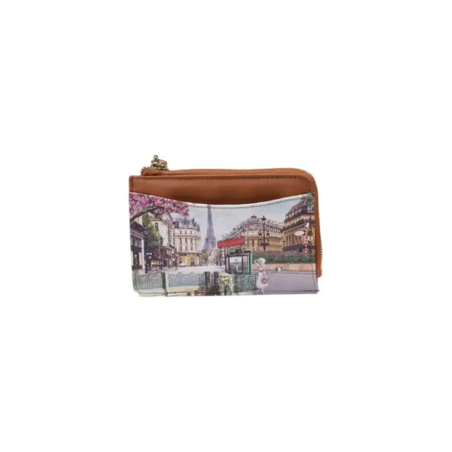 Beige City Scene Coin Purse