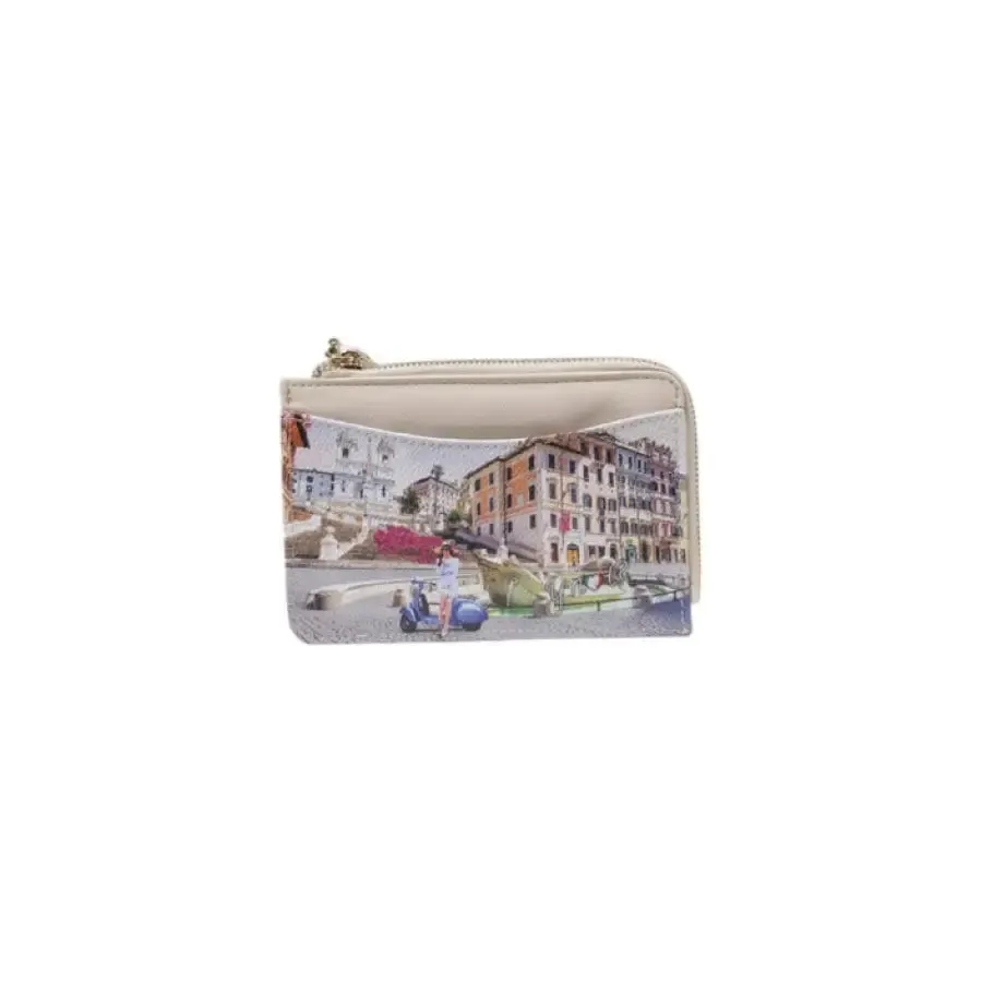 Beige City Scene Coin Purse