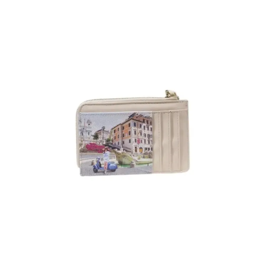 Beige City Scene Coin Purse