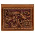 BG2172783W6 Wallet - Justin - Front Pocket - Maroon Inlay