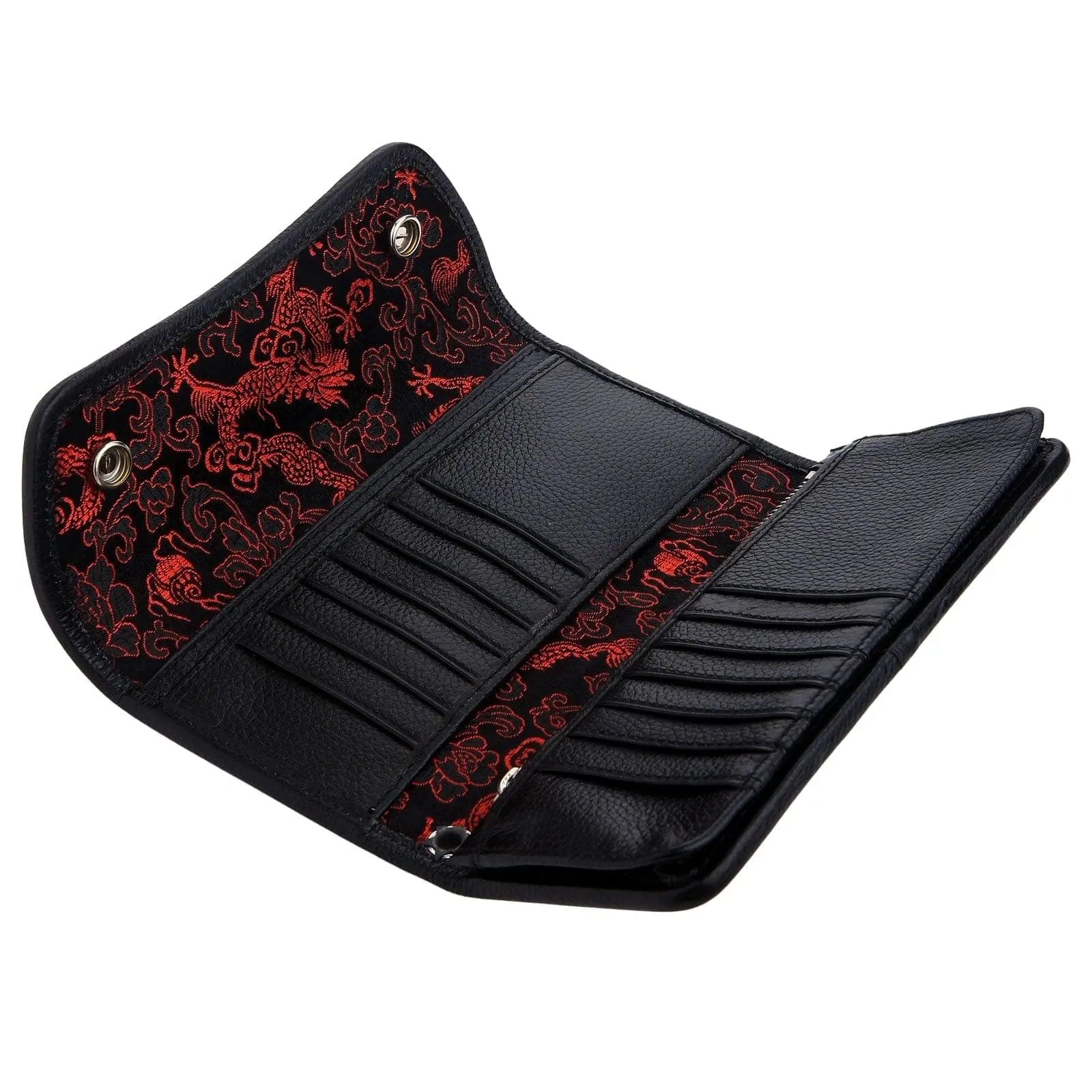 Biker Wallet Red Devil Stingray Leather