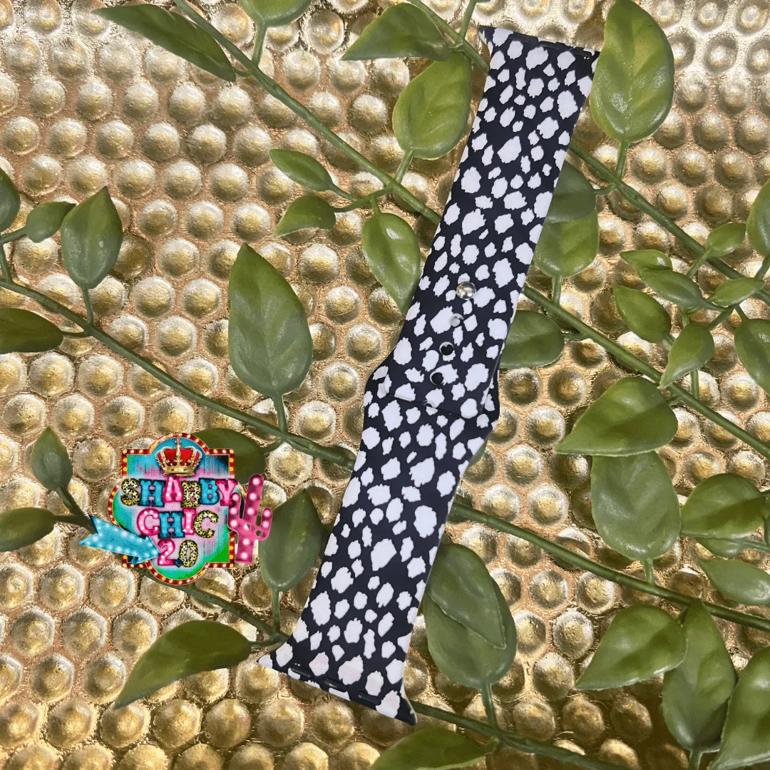 Black and White Spotted Watchbands