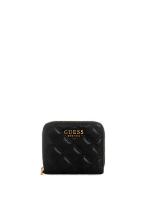 Black Giully Small Zip Wallet