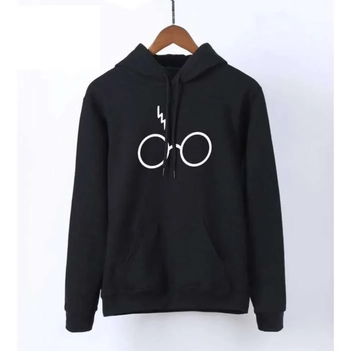 Black Harry Potter Printed Hoodie For Women 352