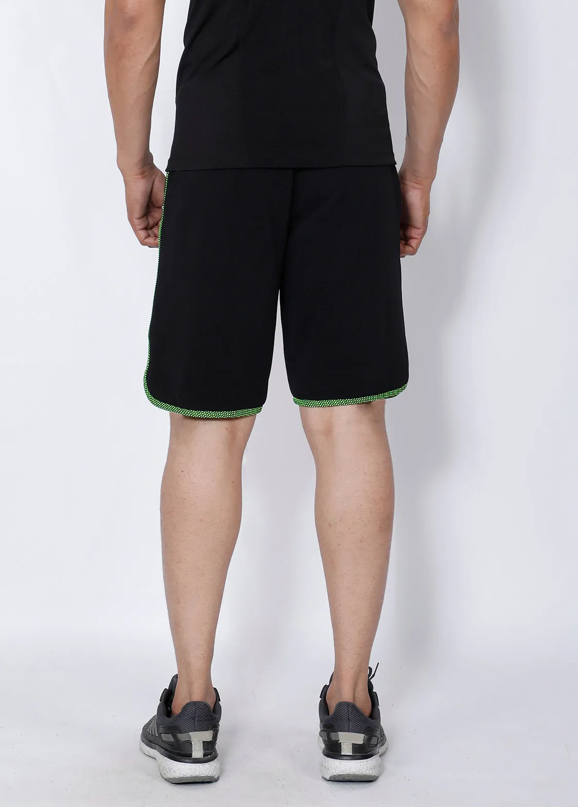 Black Neon Football Shorts