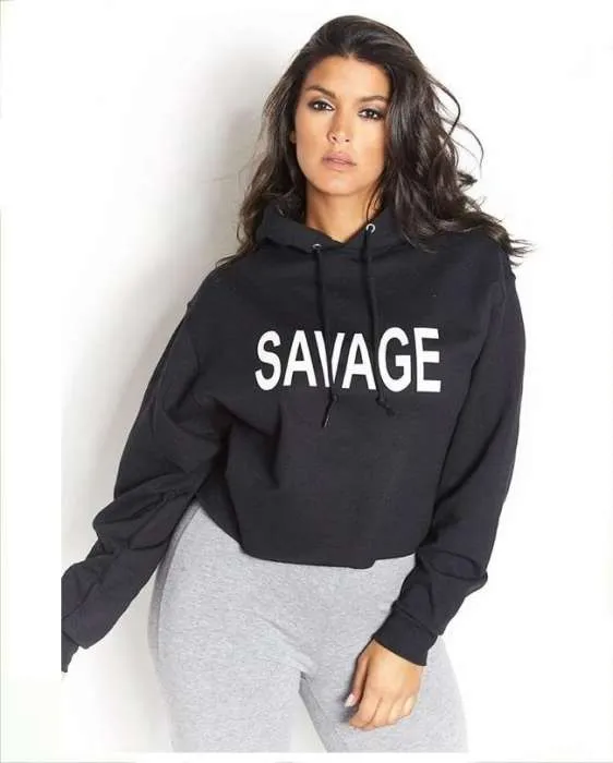 Black Savage Printed hoodie For and Women