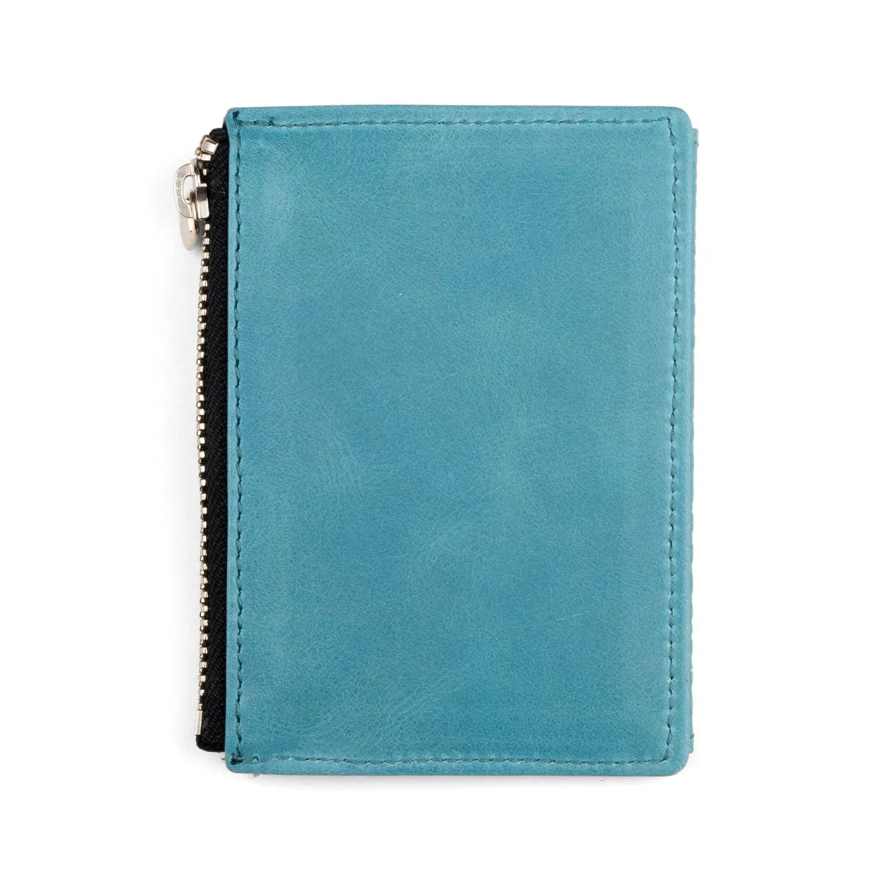 Blue Slim wallet with Coin pocket Farid